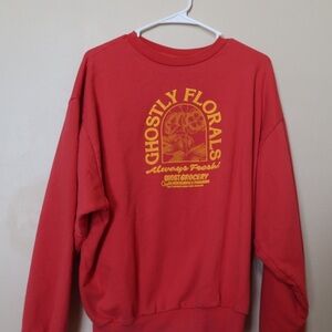 Lonely Ghost Red Sweatshirt